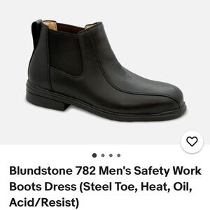 Blundstone safety Men’s executive steel toe dress Chelsea Boot- Black Men’s 10